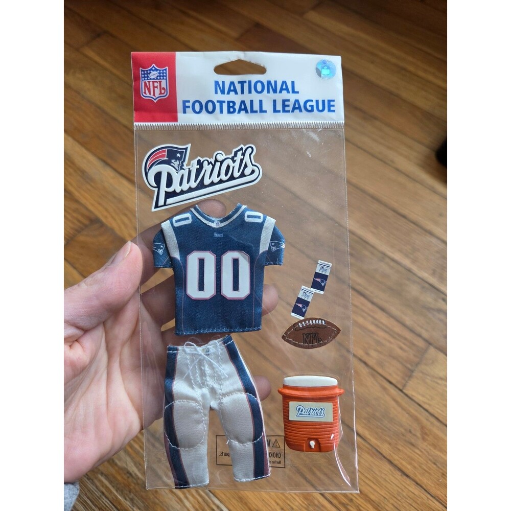 Patriots uniform puffy stickers used